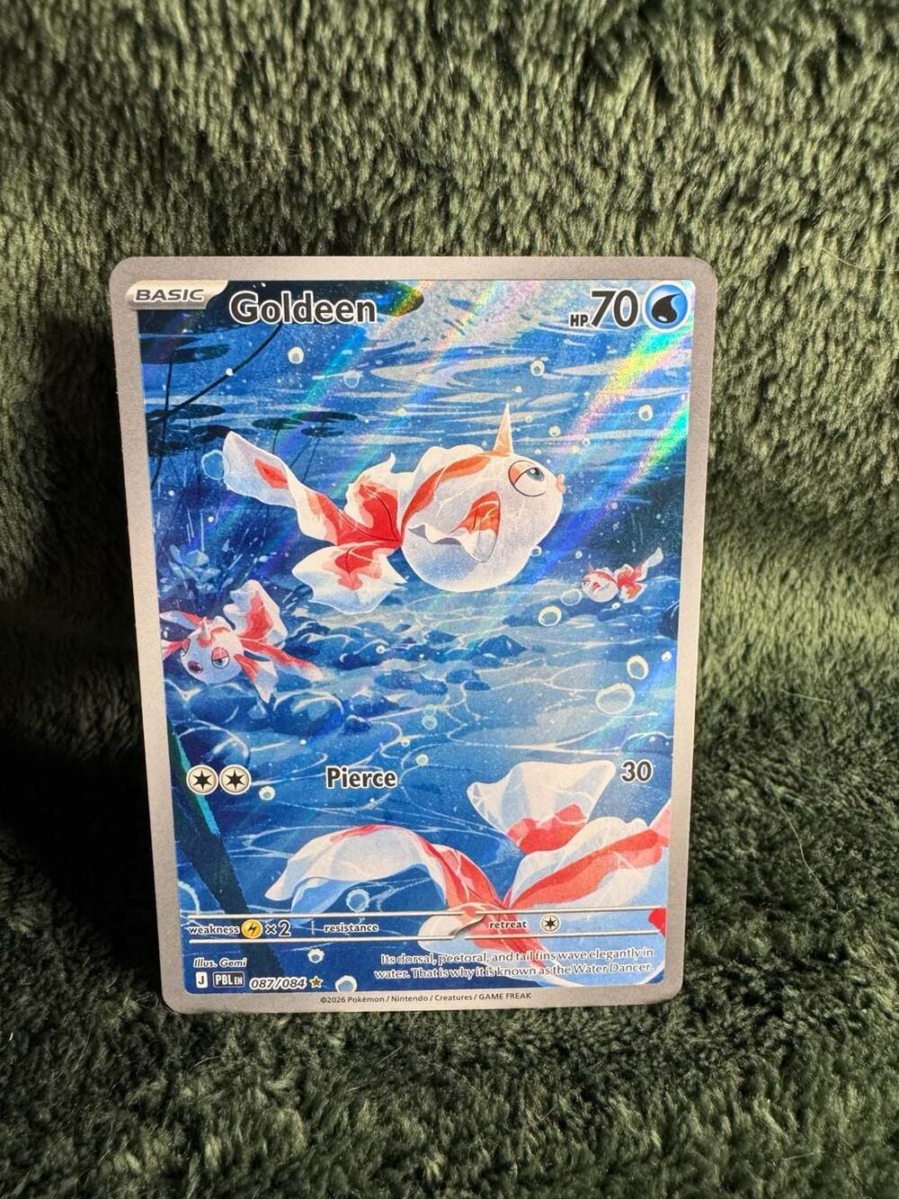 Pokemon Goldeen 087/084 Illustration Rare Pitch Black